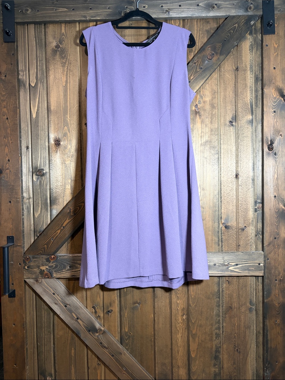 Sleeveless Lavender A-Line Dress